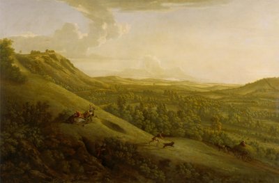 Box Hill, Surrey, with Dorking in the Distance by George Lambert